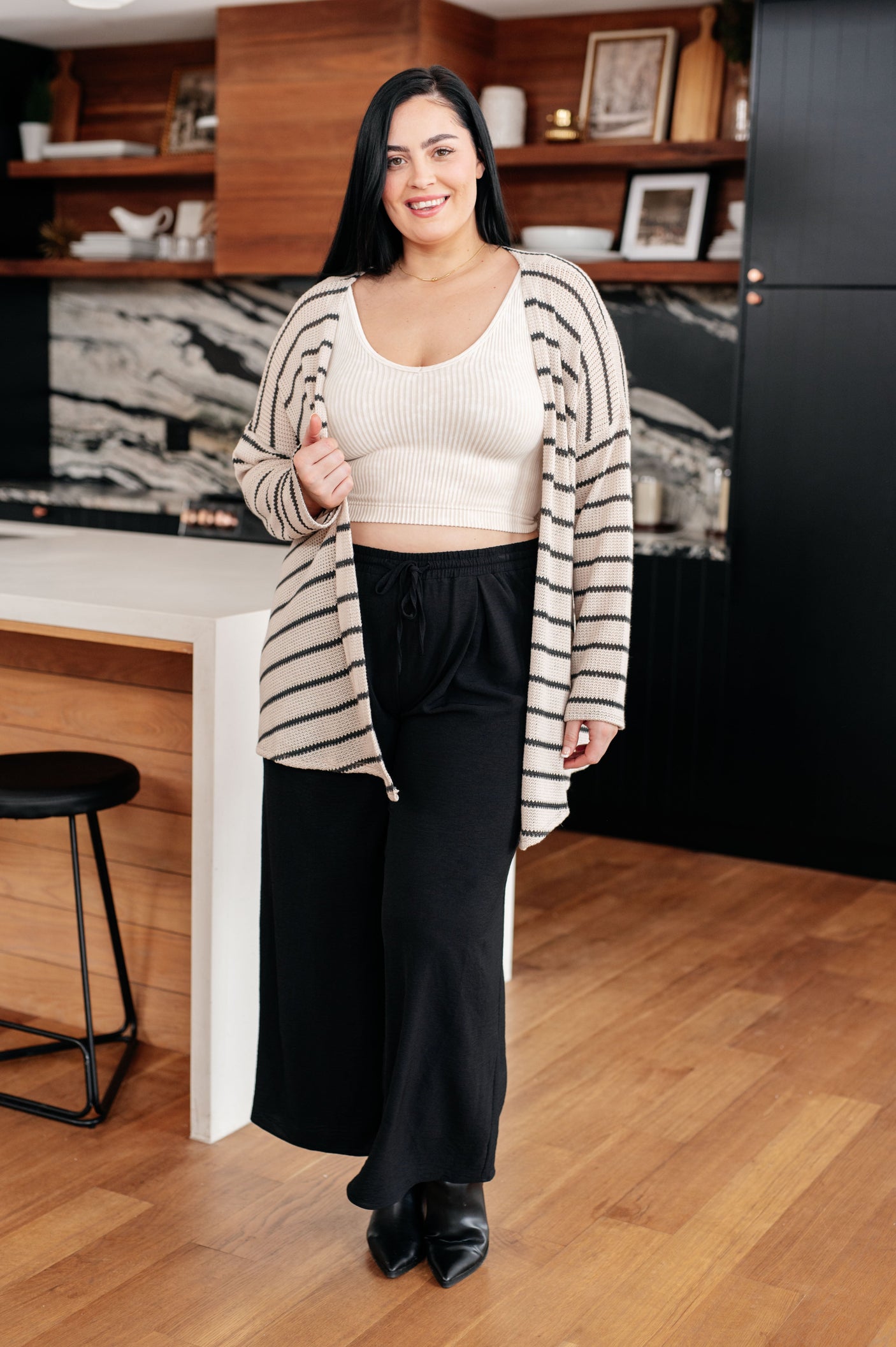 Weekend Adventure Striped Longline Cardigan - Liarian Unlimited Boutique