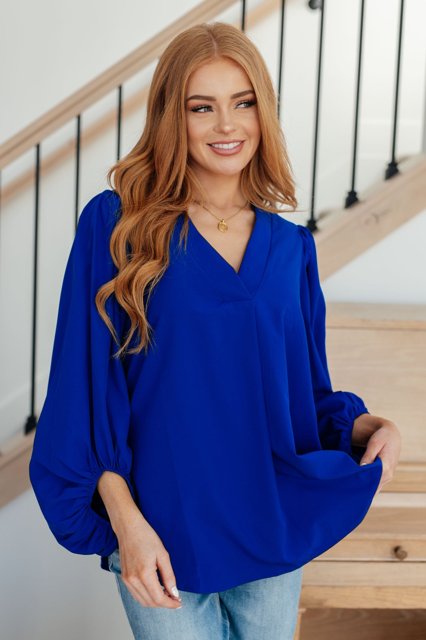 What Do You Say Balloon Sleeve Blouse - Liarian Unlimited Boutique