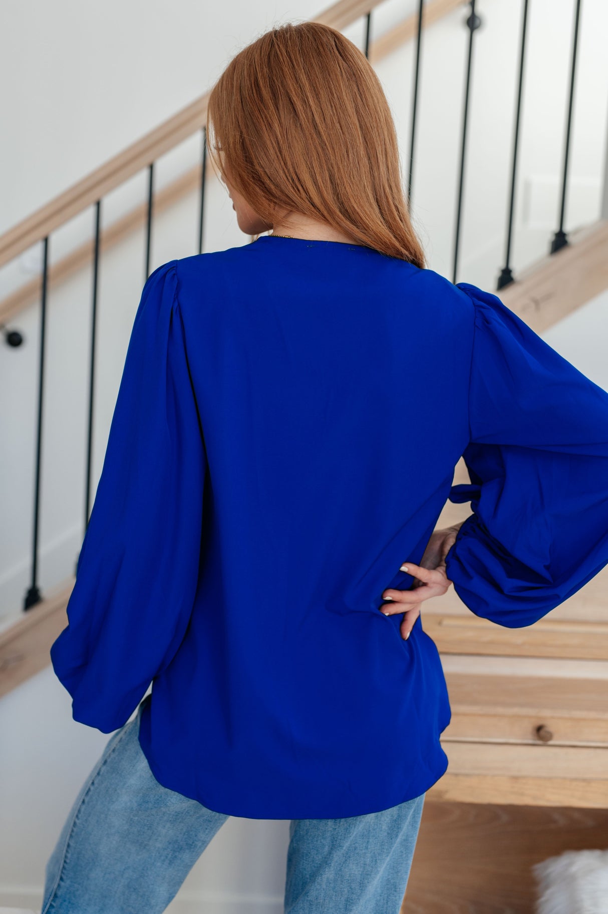 What Do You Say Balloon Sleeve Blouse - Liarian Unlimited Boutique