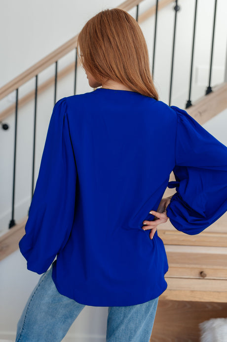 What Do You Say Balloon Sleeve Blouse - Liarian Unlimited Boutique