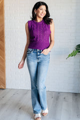 Chaleco de punto trenzado What's On Your Mind