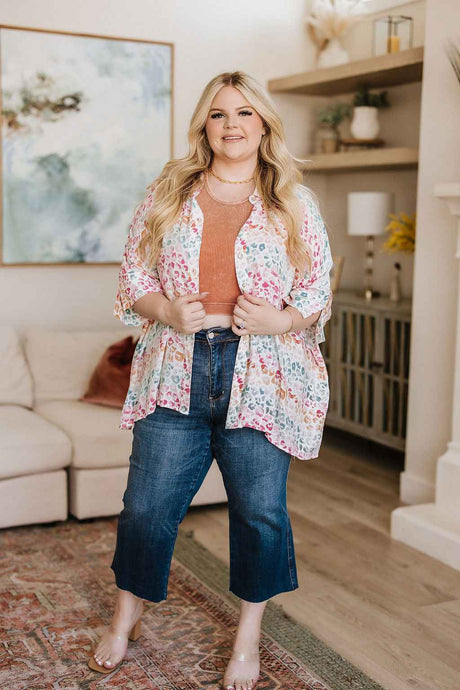 Hayes High Rise Wide Leg Crop Jeans - Liarian Unlimited Boutique