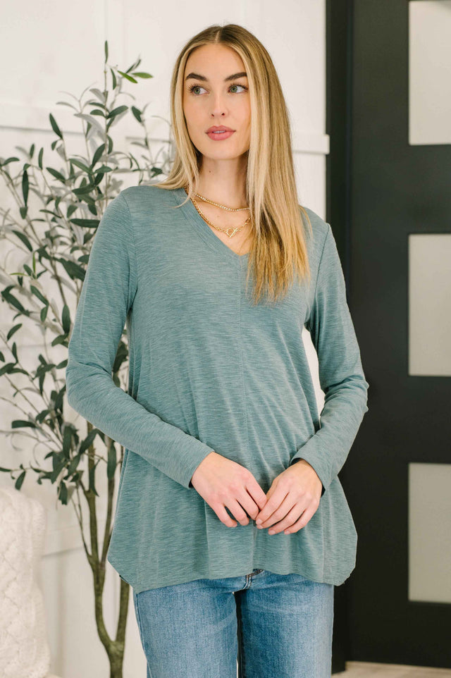 Wind off the Sea V-Neck Relaxed Top