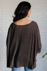 Wishy Washy Mineral Washed Oversized Top - Liarian Unlimited Boutique
