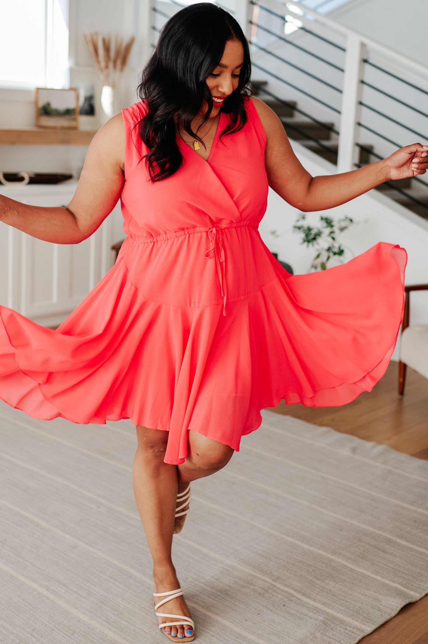 Worth the Wait V-Neck Dress - Liarian Unlimited Boutique
