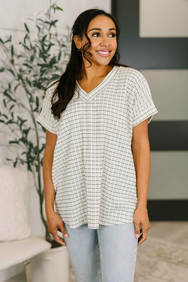 You Just Get It V-Neck Top