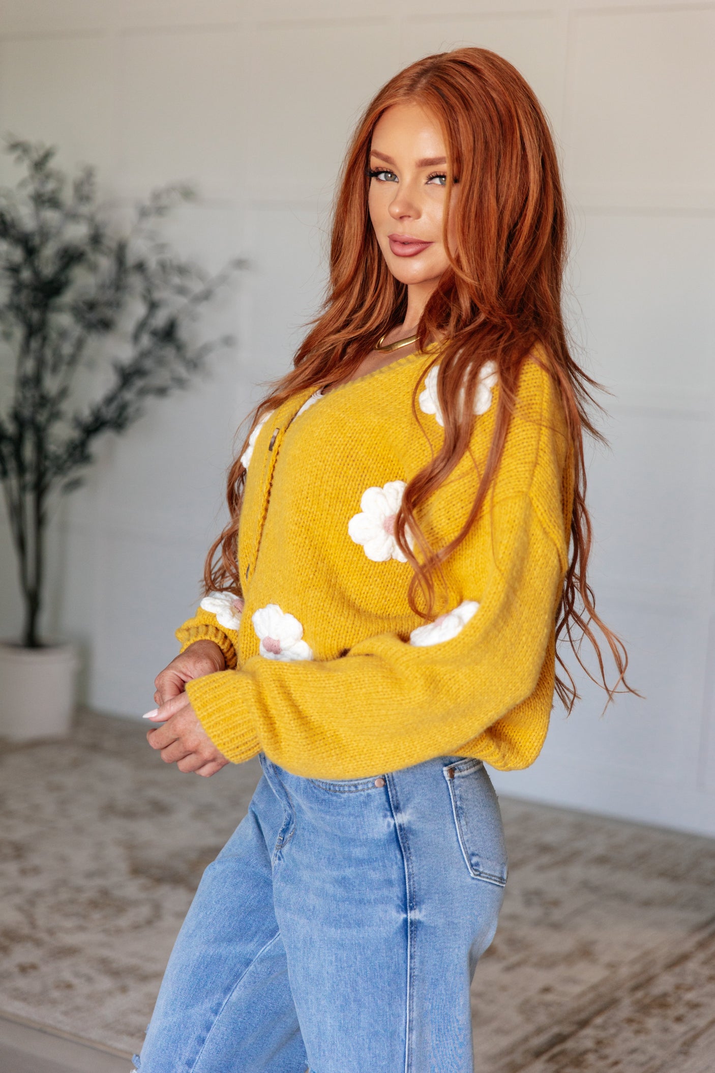 Cárdigan floral "Eres suficiente"