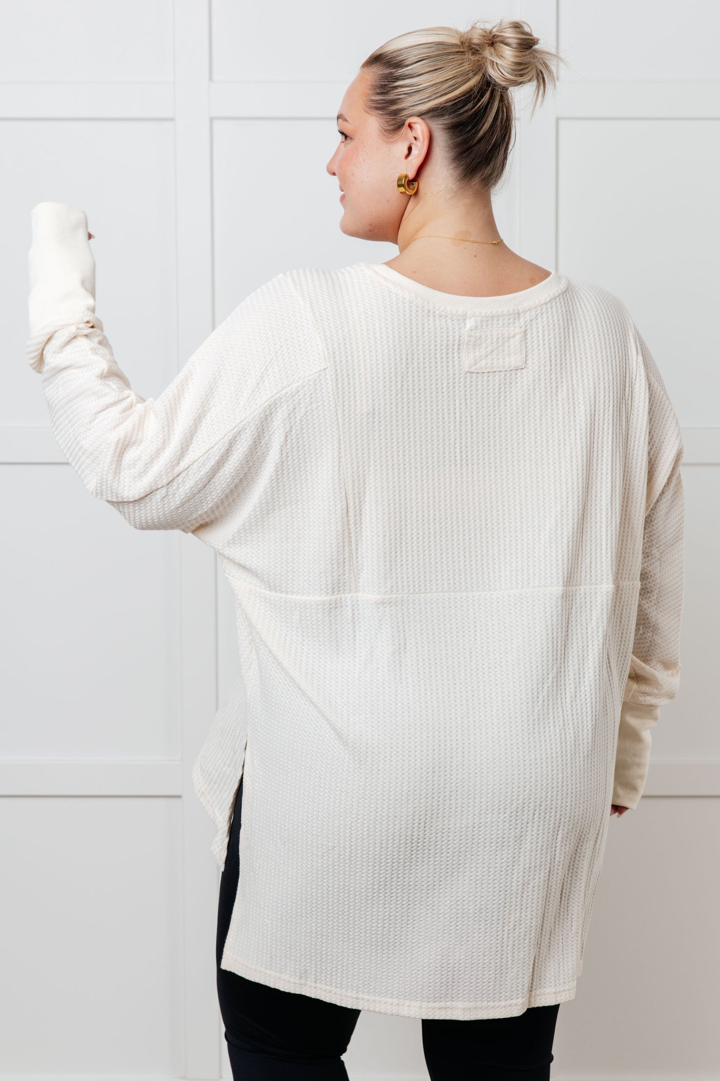 Top de punto gofre "Eres demasiado amable"