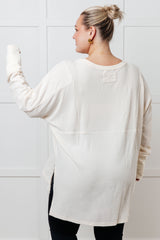 Top de punto gofre "Eres demasiado amable"