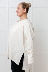 Top de punto gofre "Eres demasiado amable"