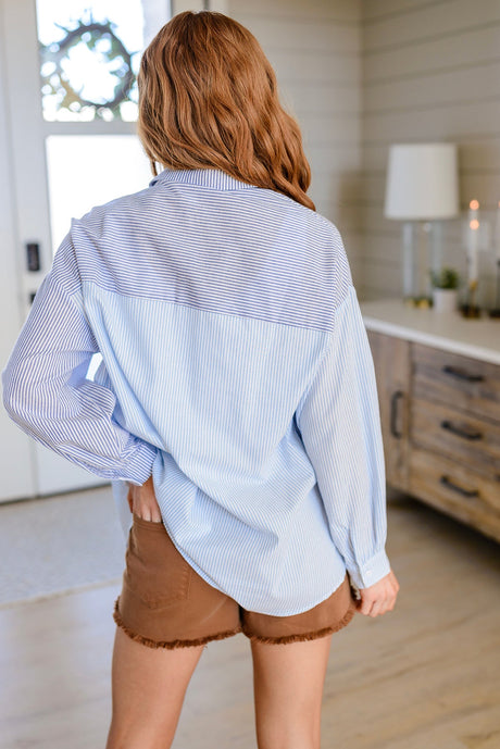 Camisa de rayas con botones, la tuya o la mía