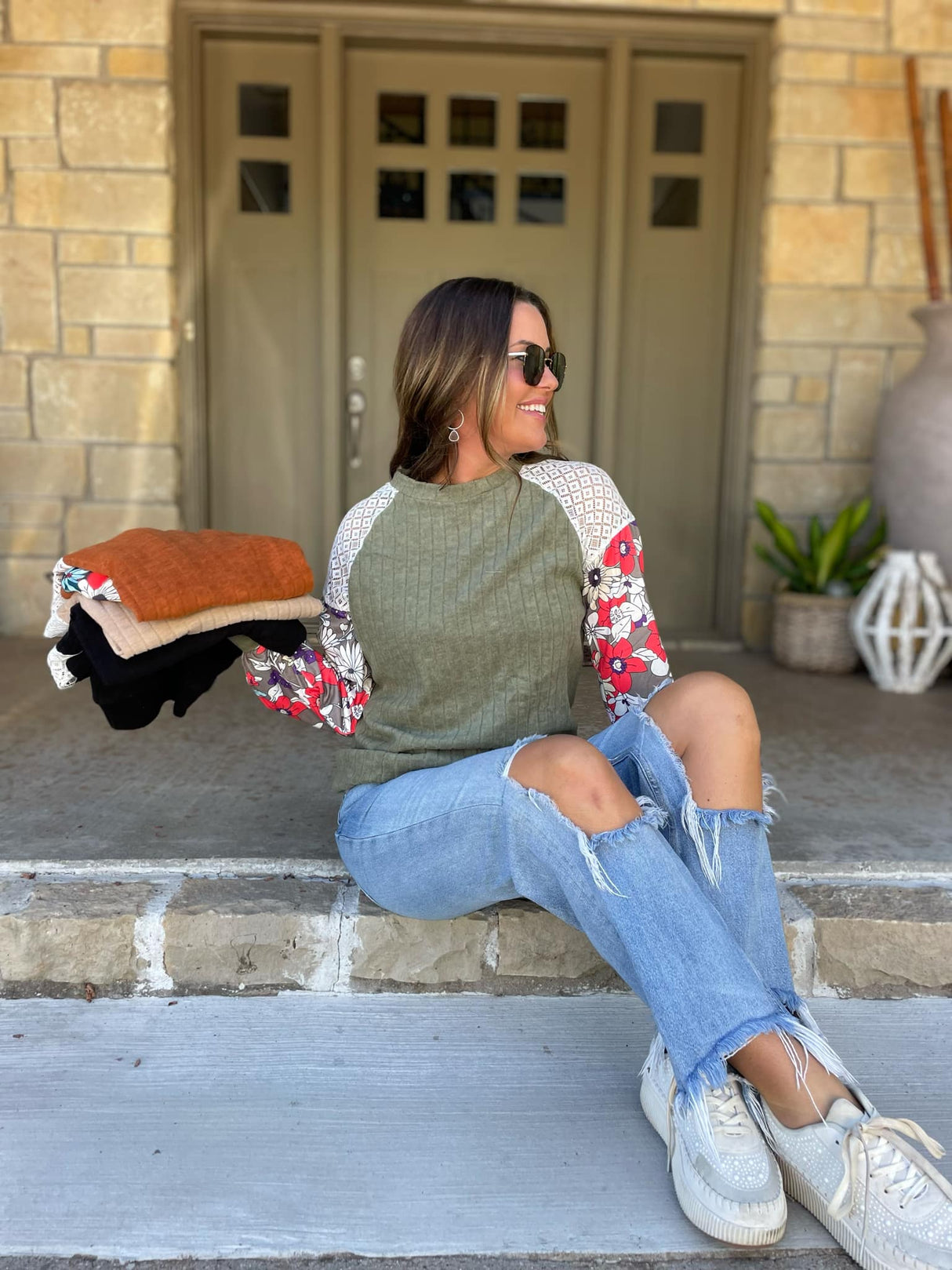 Blusa Aston Patchwork en cuatro colores