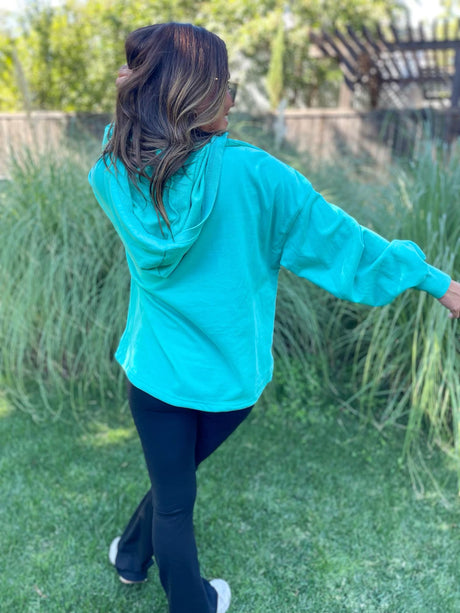 Sudadera con capucha y media cremallera Hendrick en nueve colores