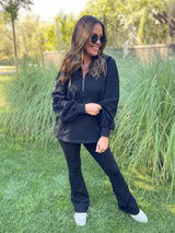 Sudadera con capucha y media cremallera Hendrick en nueve colores