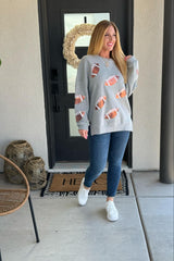 Suéter de fútbol con lentejuelas para el día del juego