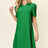 Double Take Full Size Texture Collared Neck Short Sleeve Dress