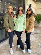 Sudadera con capucha y media cremallera Hendrick en nueve colores