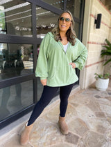 Sudadera con capucha y media cremallera Hendrick en nueve colores