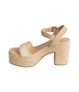 Elise Wedge en blanco roto