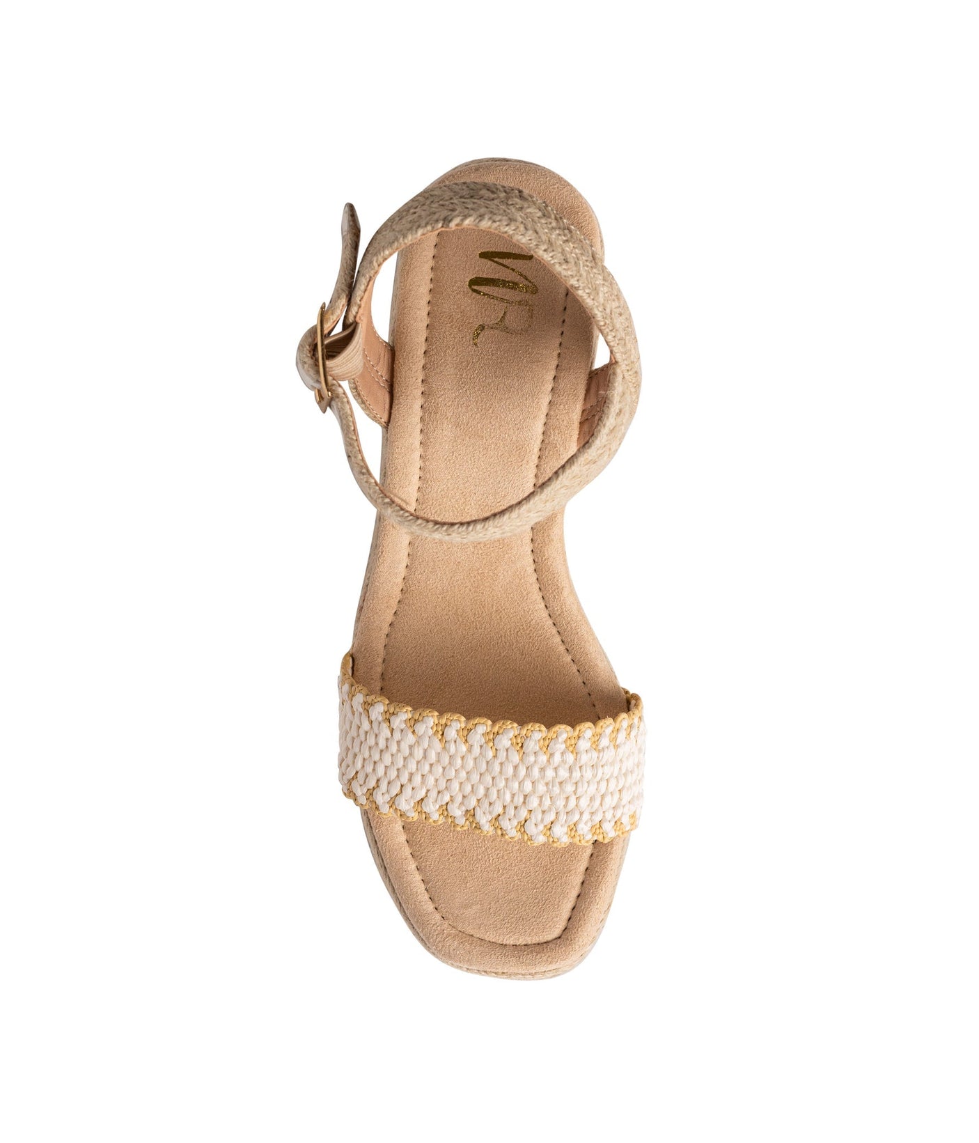 Elise Wedge en blanco roto