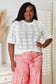 Mandy Ribbed Trim Round Neck Knit Top