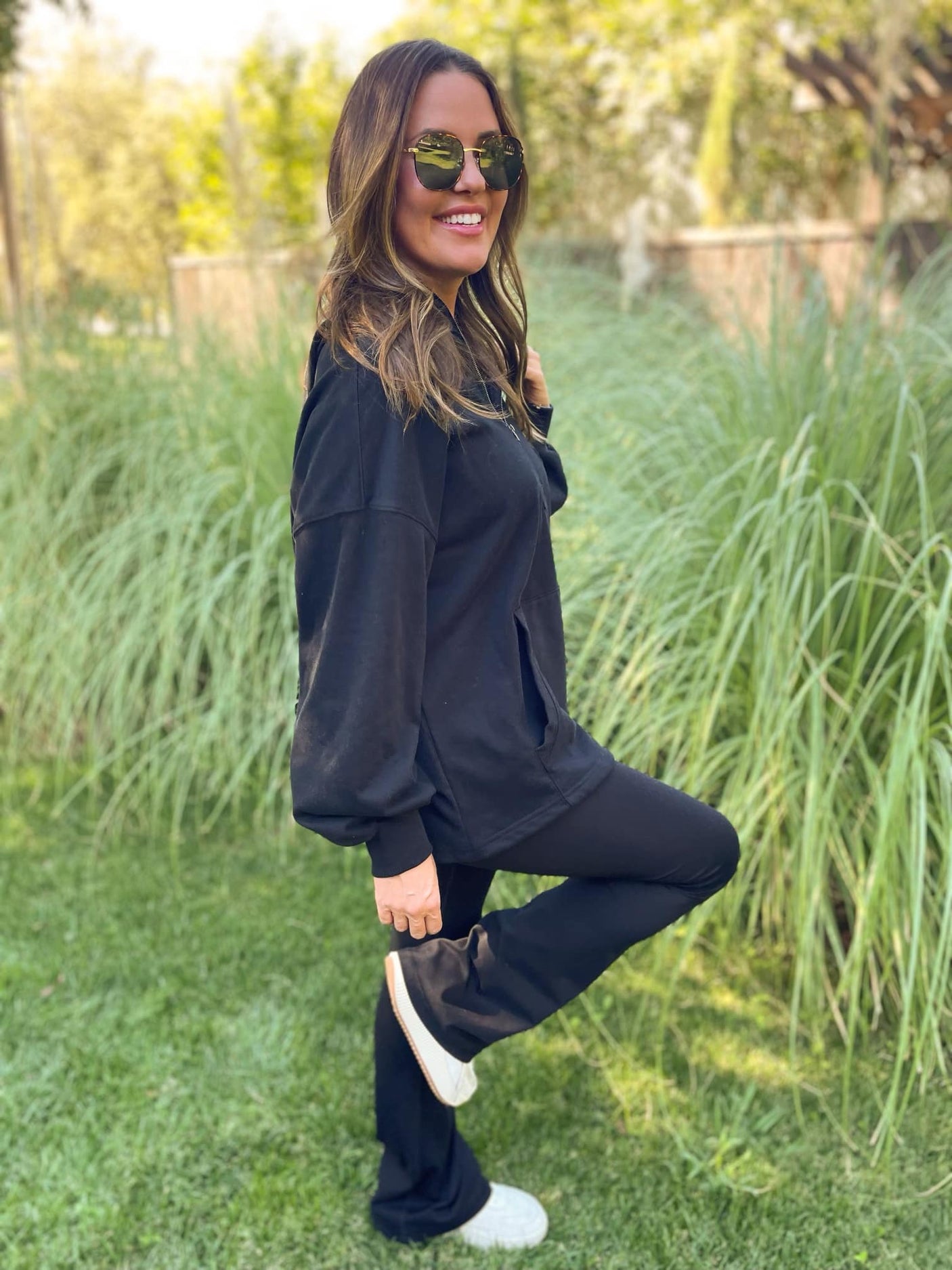 Sudadera con capucha y media cremallera Hendrick en nueve colores