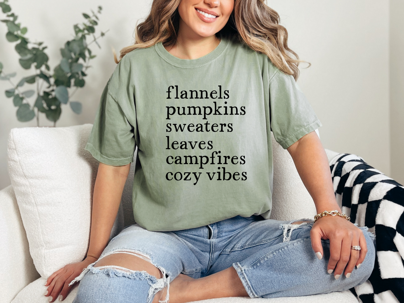 Flannels Pumpkins Graphic Tee in Multiple Colors