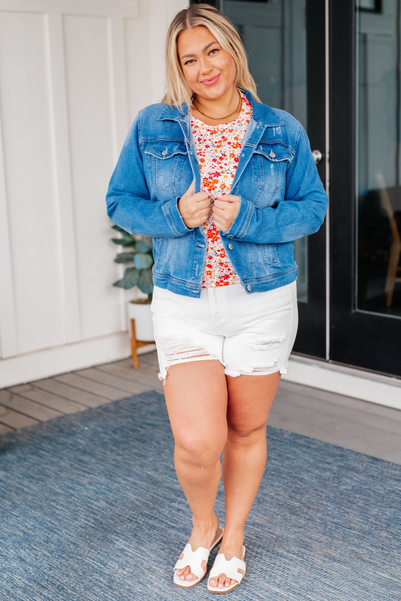 Every Occasion Denim Button Up Jacket - Liarian Unlimited Boutique