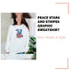 Peace Stars and Stripes Graphic Sweatshirt by@Outfy