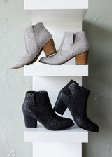 Botín de diamantes de imitación Shine Star en plata