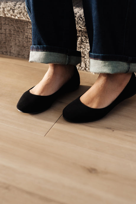On Your Toes Ballet Flats in Black - Liarian Unlimited Boutique