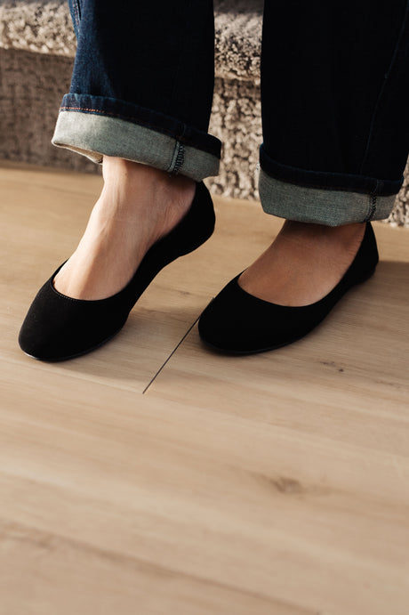 On Your Toes Ballet Flats in Black - Liarian Unlimited Boutique