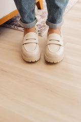 Penny For Your Thoughts Loafers in Bone - Liarian Unlimited Boutique