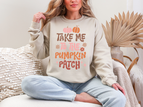 Sudadera "Llévame al Pumpkin Patch" en varios colores